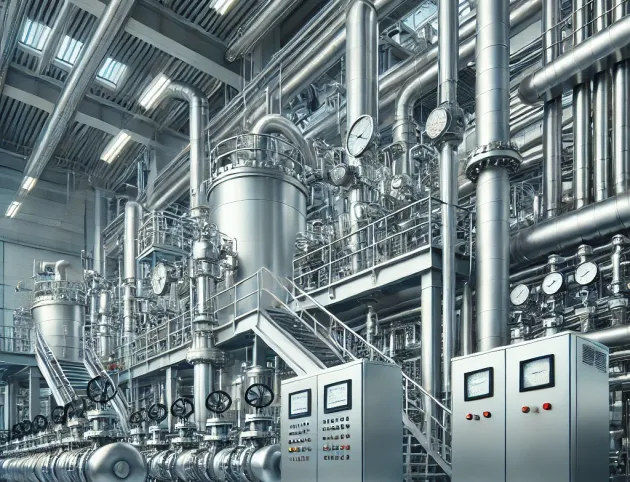 Modern machinery in action: A glimpse into advanced industrial systems with high-tech components